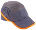 Grey Standard Peak Bump Cap, ABS Protective Material