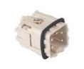 GWconnect Screw Terminal Insert Male 4-Pole 10A without Wire Protection Silver (Ag) Plated Contacts Size 3A 21x21, 100 kappaleen pakkaus