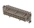 GWconnect Screw Terminal Insert Female 24-Pole 16A Numbered 1-24 Wire Protection Silver (Ag) Contacts Size 24B 104x27, Pack of 25 pieces