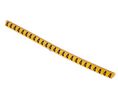 Cable Marker, Pre-printed, PVC, Czarny na żółtym, Opakowanie 250 sztuk