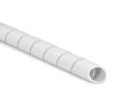 Cable Spiral Wrap Tubing, 20 ... 150mm, Polyethylene, 30m, White