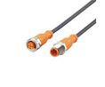 Female 4 way M12 to Male 5 way M12 Sensor Actuator Cable, 5m