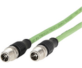 Cordset, M12 Plug - M12 Plug, 8 Conductors, 5m, IPX5 / IPX7 / IP6X, Green
