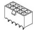 Mini-Fit Jr. Vertical Header 4.20mm Pitch Dual Row 20 Circuits with Snap-in Plastic Peg PCB Lock Tin Natural, Pack of 5 pieces