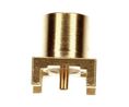 RF Connector, MCX, Brass, Plug, Straight, 50Ohm, Soldering