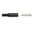 Banana Socket Black 4 mm Brass Nickel 30VAC 60VDC 15A Soldering 10 ST