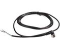 Right Angle Female 4 way M12 to Unterminated Sensor Actuator Cable, 2m