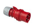 CEE-pistoke, SHARK, Punainen / Valkoinen, 4P, Kaapeliasennus, 6mm², 32A, IP44, 400V