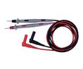 Multimeter Test Lead Set, 1.22m, Black, Grey, Red, Nickel-Plated Brass