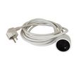 3m 1 Socket Type E - French Extension Lead, 230V, IP20 3m White
