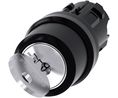 Sleutelschakelaarskop Tijdelijke functie Sleutel Zwart/metaal IP66 / IP67 / IP69 / IP20