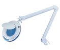 LED Magnifying Glass Lamp with Table Clamp, 125mm, 2.25x, F, Glass, Euro Type C (CEE 7/16) Plug / UK Type G (BS1363) Plug