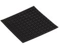 Gummifötter, Fyrkantig, 2.5mm, Svart