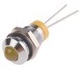 LED Indicator Pin Terminal Yellow DC 3.3V 8mm 40mcd