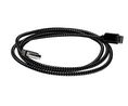 Cable, USB-A Plug - USB-C Plug, 1m, USB 2.0, Black