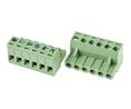 Pluggable Terminal Block, Right Angle, 15A, 300V, Pitch - 5mm, Poles - 6, Pack of 5 pieces