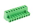 Steckbarer Klemmenblock, Rechter Winkel, 15A, 300V, Raster - 5.08mm, Pole - 9, Packung à 5 Stück