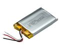 Rechargeable Battery Pack ICP, Li-Po, 3.7V, 600mAh, Wire Lead