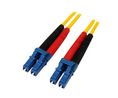 Konfektioniertes Lichtleiterkabel 9/125 um OS1 Duplex LC - LC 1m