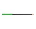 Banana Socket Green 4 mm Nickel 1kVAC 1kVDC 32A Round Pin