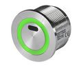 Touchless Pushbutton Switch, Vandal Proof Latching Function 100 mA 42 VAC / 60 VDC 1NO IP67 / IK09