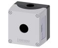 Switch Enclosure, 1 Command Point, 85x89.4x68mm, Grey, SIRIUS ACT