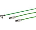 Industrial Ethernet Cable, PVC, 100Mbps, CAT5e, RJ45 / Bare End, 1m