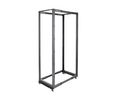 4-Post Rack with Adjustable Depth, 42U, Steel, 600kg, Black