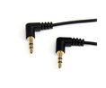 Right Angled Audio Cable, Stereo, 3.5 mm Jack Plug - 3.5 mm Jack Plug, 305mm