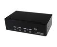 4-Port Dual DVI USB KVM Switch with Audio and USB Hub, 1920 x 1200, DVI-I - USB-A