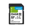 Karta pamięci klasy przemysłowej, SD, 256GB, 97MB/s, 38MB/s, Czarny