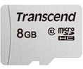 Memory Card, microSD, 8GB, 20MB/s, 10MB/s, Silver