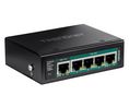 PoE-kytkin, Ilman hallintotoimintoja, 1Gbps, 63W, RJ45-portit 5, PoE-portit 5