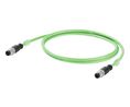 Industrial Ethernet Cable, , CAT5e, M12 D-Coded Ethernet Plug / M12 D-Coded Ethernet Plug, 10m