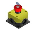 Key Release Emergency Stop Push Button, Through Hole, 2 NC + 1 NO, IP65