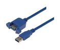 USB 3.0, Male Male, 500 mm, 500mm, USB 3.0, Blau