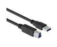 USB 3.0, Male USB 3.0 to Male USB 3.0, 500 mm, 500mm, USB 3.0, Schwarz