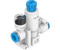 Festo Push In 6 mm Regulator - 1bar to 8bar, 8bar max. input, VRPA-CM-Q6-E