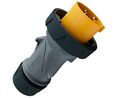 16A, 136 IP67, IP69 Grey, Yellow 3 Straight Industrial Power Connector No, 110 V No, Grey / Yellow, 3P, , IP67 / IP69, 110V