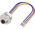 Straight Female 4 way M12 to Unterminated Sensor Actuator Cable, 500mm Ledare