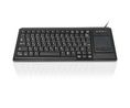 Ceratech KYB500-K82B-15CY Wired USB Touchpad Keyboard, QWERTY (Cyrillic), Black