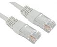 25m Cat5e, White RJ45 to Male RJ45 Male, UTP Unshielded, Terminated PVC Sheath