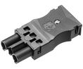 Socket with strain relief Black Poles 3