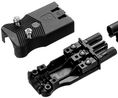 Plug with strain relief Black Poles 3