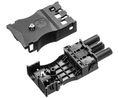 Plug with strain relief, Straight, Plug, Positions - 3