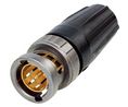 Cable plug BNC Rear Twist, BNC, Brass, Plug, Straight, 75Ohm, Crimp Terminal