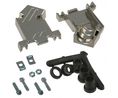 D-Sub metallized hood, DE-09, ABS