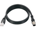 Gigabitový ethernetový kabel M12 8 pinů, konektor pro RJ45 1m, IP 67