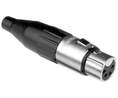 XLR-liitin, Naarasliitin, Suora, Kaapeliasennus, Navat - 4