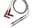 Elektroniska precisionstestsladdar, Provspets / Banankontakt, 4 mm, 90°, 1.2m, Svart, grå, röd